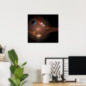 Een waarschuwing in de tijd poster (Thuiskantoor)
