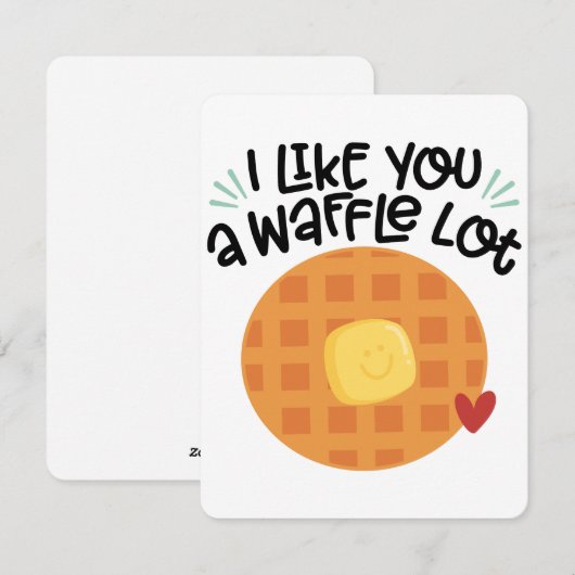 EEN WAFEL LOT FEESTDAGENKAART (Voorkant / Achterkant)