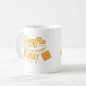 Een wafel per dag houdt de dokter weg Novel Koffiemok (Voorkant links)