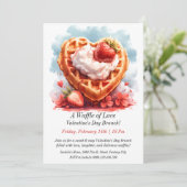  Een wafel van liefde - Valentijn's Day Kaart (Staand voorkant)