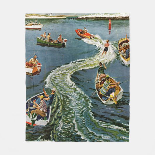 Een Wake van Ben Kimberly Pins Fleece Deken (Voorkant)