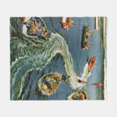 Een Wake van Ben Kimberly Pins Fleece Deken (Voorkant (Horizontaal))