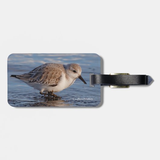 Een walgende zwerver bagagelabel (Achterkant horizontaal)