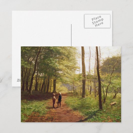 Een Walk in het bos Briefkaart (Voorkant / Achterkant)
