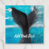 Een walvis bedankjes labels (Voorkant)