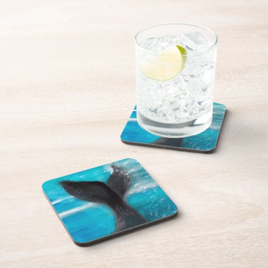 Een walvis bier onderzetter (Rechterzijde)