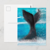Een walvis briefkaart (Voorkant / Achterkant)