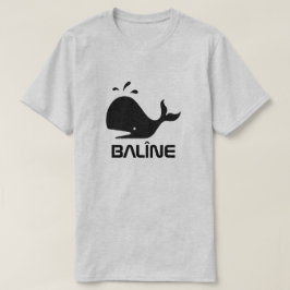 Een walvis en Koerdisch woord voor walvis, balîne, T-shirt