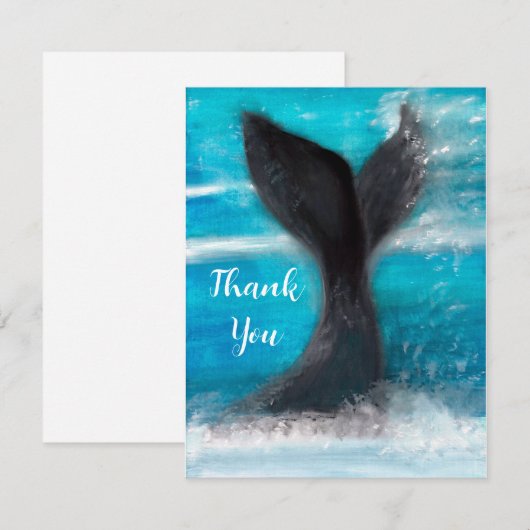 Een walvis informatiekaartje (Voorkant / Achterkant)