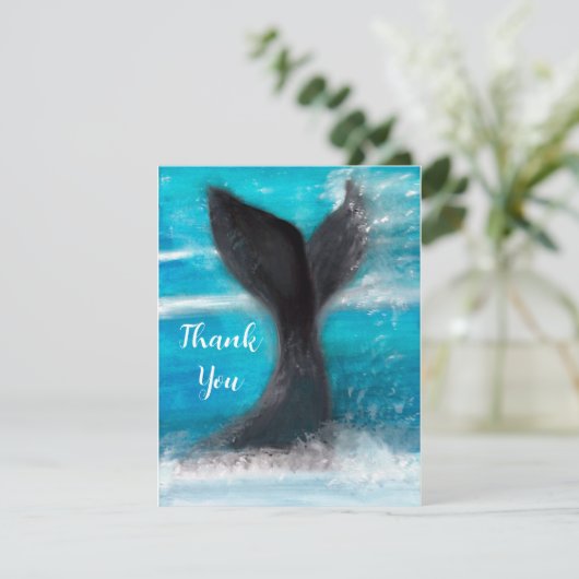 Een walvis informatiekaartje (Staand voorkant)