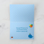 Een walvis van de tijd op je verjaardag! kaart (Binnen)