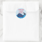 Een walvis van een Baby showers Sticker (Tas)