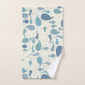 Een walvis van een badtijd handdoek set (Handdoek)