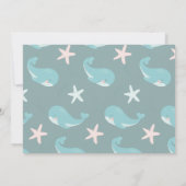 Een walvis van een goede tijd Blue Boy 1st Birthda Kaart (Achterkant)