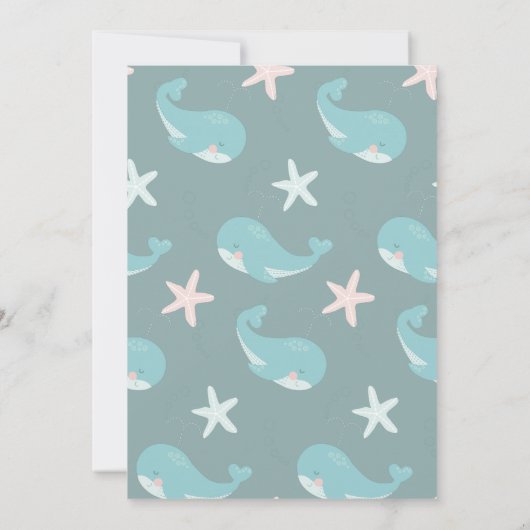 Een walvis van een goede tijd Blue Boy 1st Birthda Kaart (Achterkant)