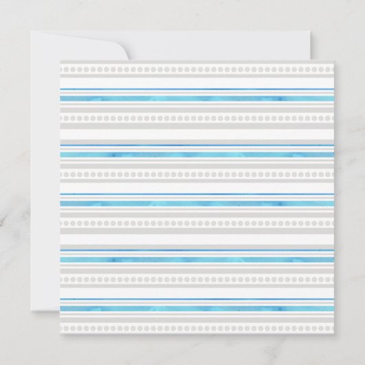 Een walvis van een jongen Baby shower Schattige Aq Kaart (Achterkant)