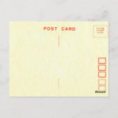 Een walvis van een staart Nautisch Blauw Dank u - Briefkaart (Achterkant)