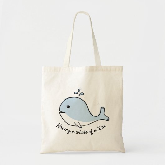 Een walvis van een tijd die zwemt tote bag (Voorkant)