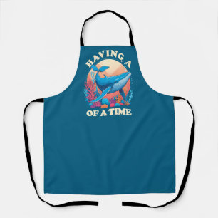 Een walvis van een tijd - Grappig Quote Schort