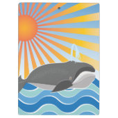 Een walvis voor een goede tijd klembord (Achterkant)