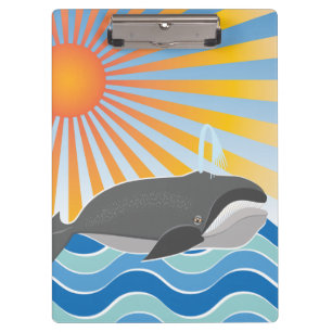 Een walvis voor een goede tijd klembord