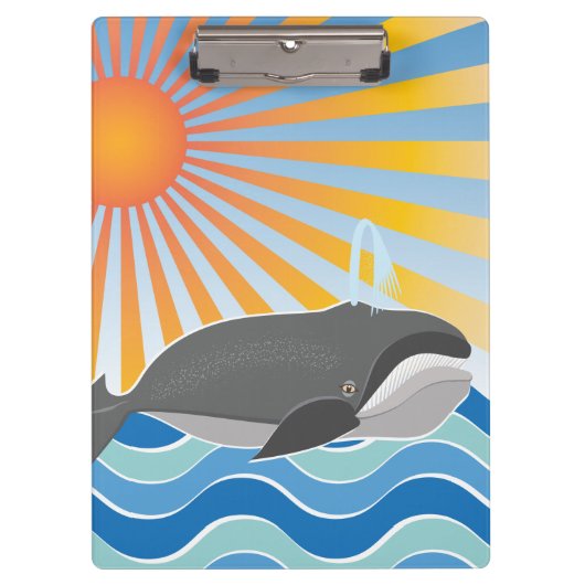 Een walvis voor een goede tijd klembord (Voorkant)