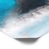 Een walvis-Waterverf Foto Afdruk (Hoek)