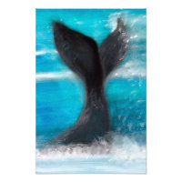 Een walvis-Waterverf