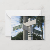 Een wandeling door de bewoners strand notitiekaartje (Voorkant)