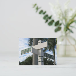 Een wandeling door de bewoners strand notitiekaartje