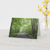 Een wandeling door de bossen - alle gelegenheid kaart (Gele Bloem)