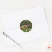 Een wandeling door de Bossen Ronde Sticker (Envelop)