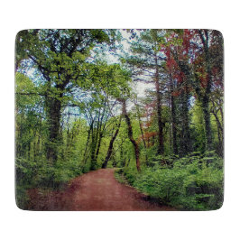 Een wandeling door de bossen snijplank