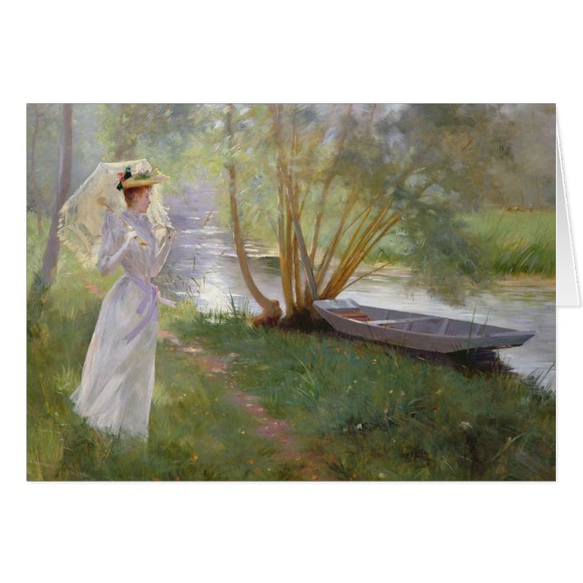 Een wandeling door de rivier, 1890 (Voorkant Horizontaal)