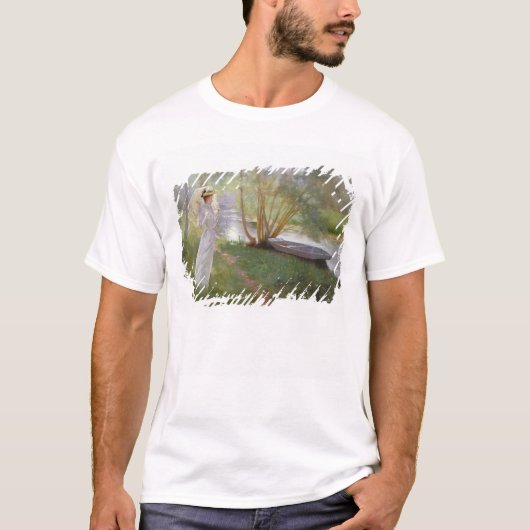Een wandeling door de rivier, 1890 t-shirt (Voorkant)