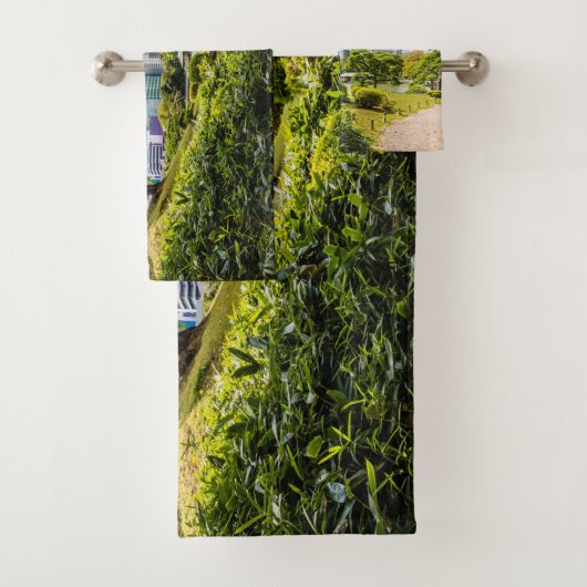 Een wandeling door Hama Rikyu tuinen, Tokio Bad Handdoek (Insitu)