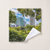 Een wandeling door Hama Rikyu tuinen, Tokio Bad Handdoek (Wasdoekje)