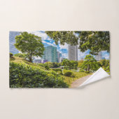 Een wandeling door Hama Rikyu tuinen, Tokio Bad Handdoek (Handdoek)