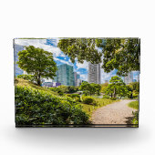 Een wandeling door Hama Rikyu tuinen, Tokio Fotoblokken (Voorkant)