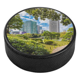 Een wandeling door Hama Rikyu tuinen, Tokio Hockey Puck