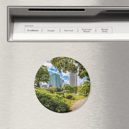 Een wandeling door Hama Rikyu tuinen, Tokio Magneet (Insitu (Vaatwasser))