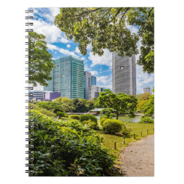 Een wandeling door Hama Rikyu tuinen, Tokio Notitieboek
