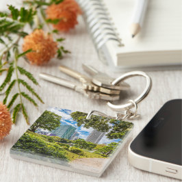 Een wandeling door Hama Rikyu tuinen, Tokio Sleutelhanger