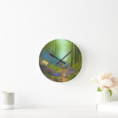 Een wandeling door het gekantelde hout ronde klok (Huis)