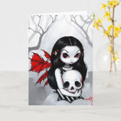 Een wandeling door het kerkhof Wenskaart Kaart (Gele Bloem)