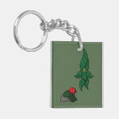 Een wandeling in de Bossen Acryl Sleutelhanger (Voorkant Links)