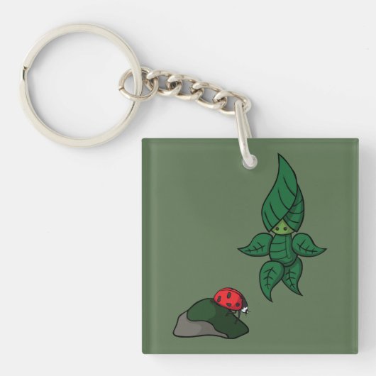 Een wandeling in de Bossen Acryl Sleutelhanger (Voorkant)