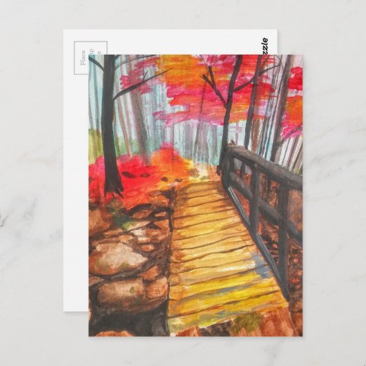 Een wandeling in de Bossen Briefkaart (Voorkant / Achterkant)