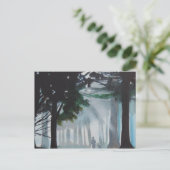 een wandeling in de bossen briefkaart (Staand voorkant)