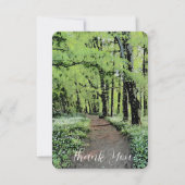 Een wandeling in de bossen Dank je wel kaart (Voorkant)